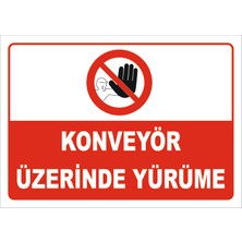 Vizyon Trafik Konveyör Üzerinde Yürüme Levhası