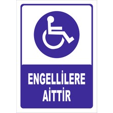Vizyon Trafik Engellilere Aittir Levhası Ytr 002