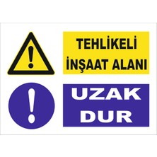 Vizyon Trafik Tehlikeli Inşaat Alanı - Uzak Dur Levhası Ytr 071