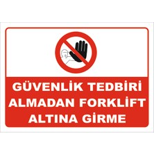 Güvenlik Tedbiri Almadan Forklift Altına Girme