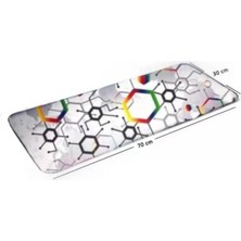 TahTicMer Mouse Pad Renkli Desenli Oyuncu Gaming Mouseped 70X30 cm Kaymaz Dikişli Kauçuk Mouse Pad