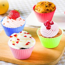 Tam Fiyat Silikon Muffin Kek Kalıbı Silikon Mini Browni Kalıbı Cupcake Kek Kalıbı Kokusuz Silikon Kek Kalıbı