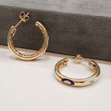 Engingold 14K Altın Cetaş Fortuna Halka Küpe