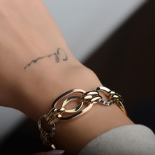 Engingold 14K Altın Renkli Hallow Bileklik