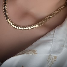 Engingold 14K Altın Pullu Arpa Model Kolye