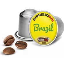 ESPRESSOMM Espressomm® Single Origin Brazil Alüminyum Kapsül Kahve Nespresso® Uyumlu Espresso 10 Adet