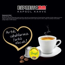 ESPRESSOMM Espressomm® Single Origin Brazil Alüminyum Kapsül Kahve Nespresso® Uyumlu Espresso 10 Adet