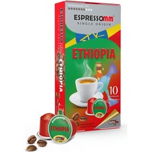 ESPRESSOMM Espressomm® Single Origin Ethiopia Alüminyum Kapsül Kahve Nespresso® Uyumlu Espresso 10 Adet