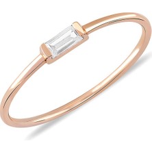 Engingold 14K Altın Dolce Baget Taşlı Tel Yüzük