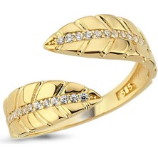 Engingold 14K Altın Defne Yaprağı Yüzük