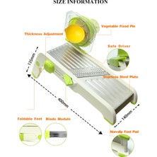 Senzhe Çok Fonksiyonlu Sebze Kesici Patates Dilimleyici Havuç Greyder Mutfak Aksesuarları Gadget'lar Çelik Bıçak Mutfak Aracı (Yurt Dışından)