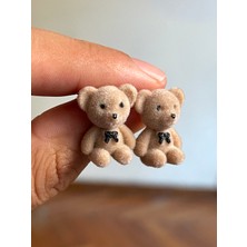 Rupen Kraft Pelus Ayıcıklı Ayıcık Figürlü Ayı Çift Küpe
