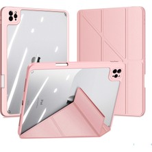 ESR Apple iPad Pro 12.9 2021 5. Nesil Yatay ve Dikey Katlanabilen Uyku Modlu Kalemlikli Clemon Kılıf ve Ekran Koruyucu A2461 A2378 A2379 A2462 Seri