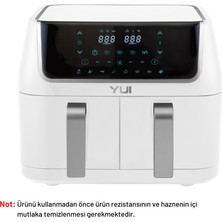 Yui M40 Maxifry Dokunmatik Ekran (5+5) 10LT Çift Hazneli Airfryer Yağsız Fritöz 1800W