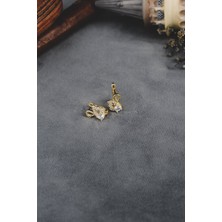 Encili Silver 925 Ayar Gümüş Taşlı Kuğu Model Çocuk J Küpe