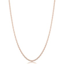 Velcci Kadın Gümüş Forse Zincir 925 Ayar Gümüş Hayalet Kolye 1.1mm Mücevher