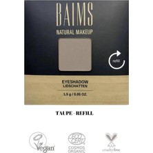 Baims Eyeshadow (Göz Farı) Yeniden Dolum Organik Vegan Göz Farı 40 Taupe