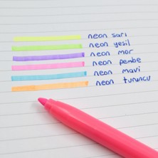 Pensan Kalem Tipi Neon Fosforlu Kalem 6 Renk Blister (99095)