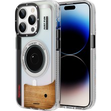 YoungKit iPhone 14 Pro Max Uyumlu Kılıf Magsafe Şarj Özellikli Lens Figürlü Youngkit Art Film Serisi Kapak