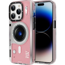 YoungKit iPhone 14 Pro Max Uyumlu Kılıf Magsafe Şarj Özellikli Lens Figürlü Youngkit Art Film Serisi Kapak