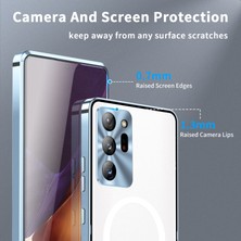 Cool-M Samsung Galaxy NOTE20 Için Ultra 4g Anti-Drop Telefon Kapağı Tpu Geri + Elektrokaplama Metal Kenarı Entegre Lens Koruma Mat Kılıfı (Yurt Dışından)