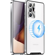 Cool-M Samsung Galaxy NOTE20 Için Ultra 4g Anti-Drop Telefon Kapağı Tpu Geri + Elektrokaplama Metal Kenarı Entegre Lens Koruma Mat Kılıfı (Yurt Dışından)