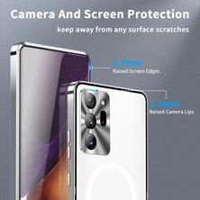 Cool-M Samsung Galaxy NOTE20 Için Ultra 4g Anti-Drop Telefon Kapağı Tpu Geri + Elektrokaplama Metal Kenarı Entegre Lens Koruma Mat Kılıfı (Yurt Dışından)