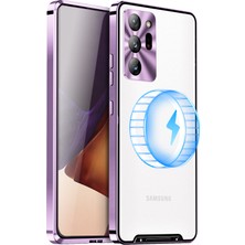 Cool-M Samsung Galaxy NOTE20 Için Ultra 4g Anti-Drop Telefon Kapağı Tpu Geri + Elektrokaplama Metal Kenarı Entegre Lens Koruma Mat Kılıfı (Yurt Dışından)