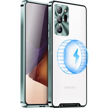 Cool-M Samsung Galaxy NOTE20 Için Ultra 4g Anti-Drop Telefon Kapağı Tpu Geri + Elektrokaplama Metal Kenarı Entegre Lens Koruma Mat Kılıfı (Yurt Dışından)