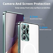 Cool-M Samsung Galaxy NOTE20 Için Ultra 4g Anti-Drop Telefon Kapağı Tpu Geri + Elektrokaplama Metal Kenarı Entegre Lens Koruma Mat Kılıfı (Yurt Dışından)