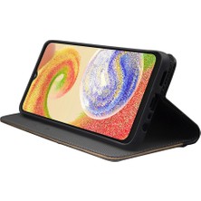 Cool-M Samsung Galaxy A23 4g / A23 5g (Global Sürüm) Renk Ekleme Pu Deri Kart Yuvaları Kapak Ayarlanabilir Stand Manyetik Kapatma Flip Telefon Kılıfı (Yurt Dışından)