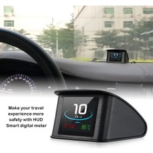 Lorinn P10 Araba Hud Head Up Display Akıllı Dijital Kilometre LCD Ekran Obd 2 Tarayıcı Teşhis Aracı (Yurt Dışından)