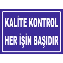 Vizyon Trafik Kalite Kontrol 15X21 cm Galvaniz Saç 0,4 mm