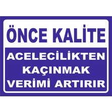 Vizyon Trafik Önce Kalite 15X21 cm Galvaniz Saç 0,4 mm