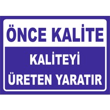 Vizyon Trafik Önce Kalite 15X21 cm Galvaniz Saç 0,4 mm