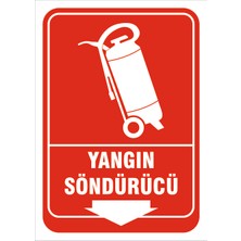 Vizyon Trafik Yangin Söndürücü - Isg Levhası  15X21 cm Galvaniz Saç 0,4 mm