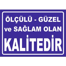 Vizyon Trafik Kalitedir 15X21 cm Galvaniz Saç 0,4 mm