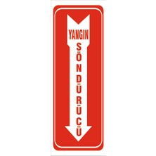 Vizyon Trafik Yangın Söndürücü - Isg Levhası  15X21 cm Galvaniz Saç 0,4 mm
