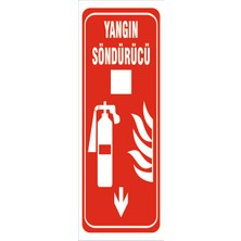 Vizyon Trafik Yangın Söndürücü - Isg Levhası  15X21 cm Galvaniz Saç 0,4 mm