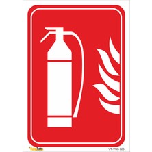 Vizyon Trafik Yangın Battaniyesi Piktogramı - Isg Levhası  15X21 cm Galvaniz Saç 0,4 mm
