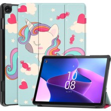 Zhkj Shop Lenovo  Için Custer Boyalı Tablet Kılıfı M10 3. Gen Unicorn (Yurt Dışından)