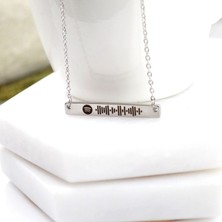 Nida Jewelry 925 Ayar Gümüş Spotify Kolye