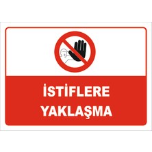 Vizyon Trafik Istiflere Yaklaşma Levhası 15X21 cm 0.4 mm Galvaniz Saç
