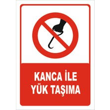 Vizyon Trafik Kanca Ile Yük Taşıma Levhası 15X21 cm 0.4 mm Galvaniz Saç