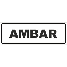 Vizyon Trafik Ambar Levhası 10X30 0.4 mm Galvaniz Saç