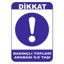 Vizyon Trafik Basınç Tüpleri Arabası Ile Taşı Levhası 15X21 cm 0.4 mm Galvaniz Saç