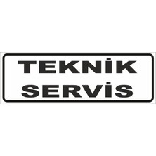 Vizyon Trafik Teknik Servis Levhası 10X30 3 mm Dekota