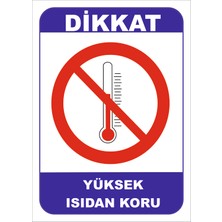 Vizyon Trafik Yüksek Isıdan Koru Levhası 15X21 cm 0.4 mm Galvaniz Saç