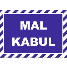 Vizyon Trafik Mal Kabul Levhası 15X21 cm 0.4 mm Galvaniz Saç