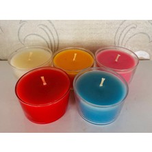 MYK Hediye ve Sanat Atölyesi Mum Kavanoz Mango Gül Lavanta Yeşil Çay Kokulu